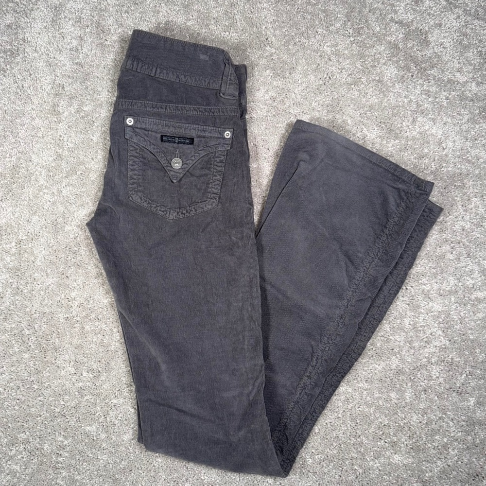 HUDSON Women's 25 Gray Corduroy Flare Bootcut Jeans‎ Pants